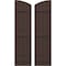Ekena Millwork Americraft 4-Board (3 Batten) Wood Joined Board-n-Batten Shutters w/Ellipt Top, ARW401BE414X77TBH, PR ARW401BE414X77TBH - alternate 1